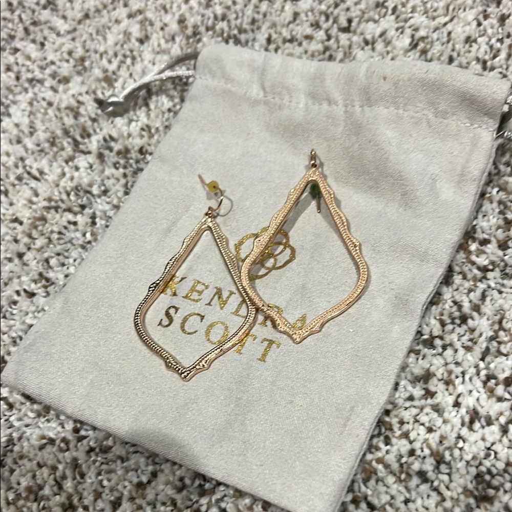 Kendra Scott Rose Gold Teardrop Earrings